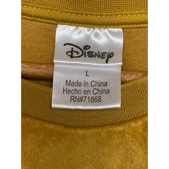 Disney Stitch Fleece Gold Long Sleeve Sweatshirt Women's Size Large - Picture 5 of 8